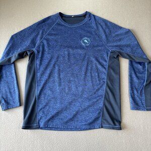 Tommy Bahama IslandActive Frontside Flip Reversible Sun Fishing Shirt Mens L UPF